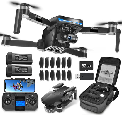 Drone with Camera 4K for Adults,5G Wifi FPV Live Transmission, 50 Minutes Flight Time, Black